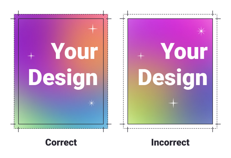 Different designs with Bleed.