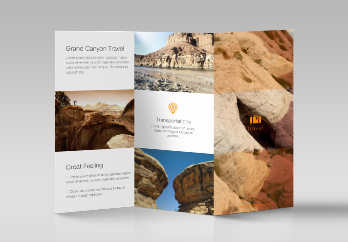 Tri fold brochure made in Swift Publisher