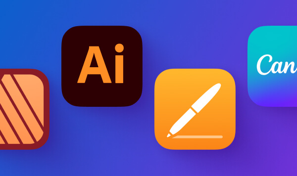 Top Page Layout Apps for iPad and iPhone article preview with publishing apps logos.